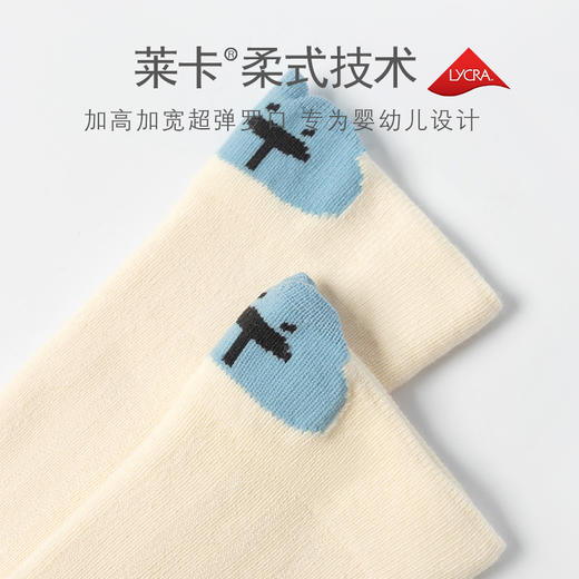 【A类无荧光给“足”安全感】婴儿长筒袜a类宽口棉袜卡通不勒腿过膝袜子新生儿宝宝袜0-6个月。rb 商品图2