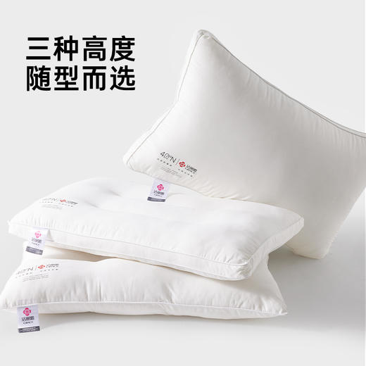 洁丽雅纯棉枕头助眠枕芯清凉柔软蓬松单人家用高弹酒店枕头芯成人 商品图3
