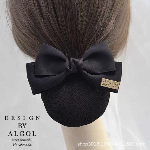 头花女职业护士发网空姐盘发网兜银行美容师酒店前台工作头饰发饰 商品图0