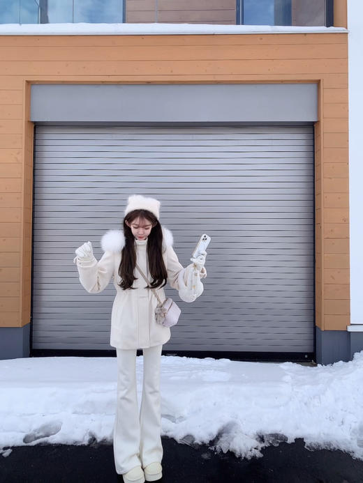 金蘑菇菇「LP 滑雪季」软妹滑雪服 / 毛呢面料 90鸭绒A级狐狸毛 商品图12