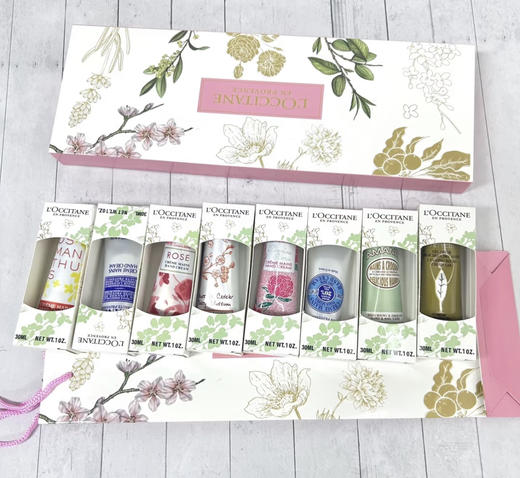 【年终限时大促】【保税仓直发·全球购】欧舒丹滋润防干裂香氛护手霜烫金礼盒8支装/30ml(橙花＋马鞭草＋薰衣草＋甜扁桃＋樱花＋云中月桂＋玫瑰＋乳木果）配礼袋 商品图2