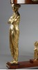 独角鹿西洋古董 19世纪法国出品家具大师雅各布·德斯马尔特设计帝政风格铜鎏金精雕女神柱装饰大理石台面桃花心木圆桌 商品缩略图2