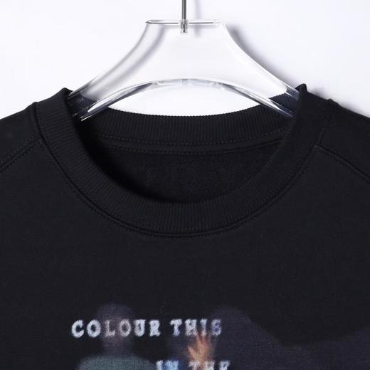 SDSA男士秋冬新款痞帅男装潮牌字母模糊印花圆领卫衣时尚套头上衣 商品图2