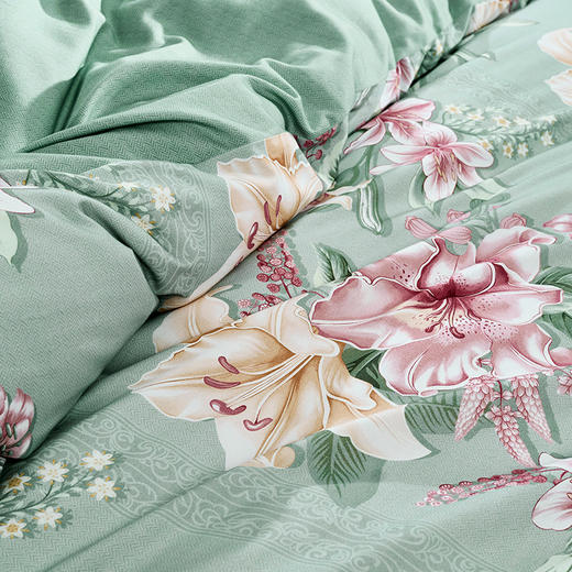 【6楼】富安娜温暖床单四件/百合凝香，牌牌价3860~4160元，活动价888元大小同价，再赠送零压对枕1对 商品图4