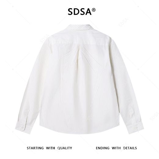 OAS931SDSA男士秋冬新款痞帅男装复古撞色竖纹长袖衬衫百搭商务时尚衬衣 商品图5