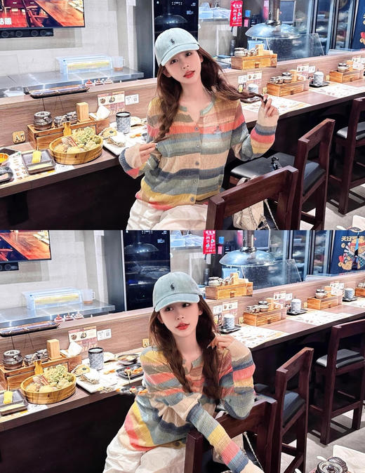 土星彩色针织衫开衫091 商品图0