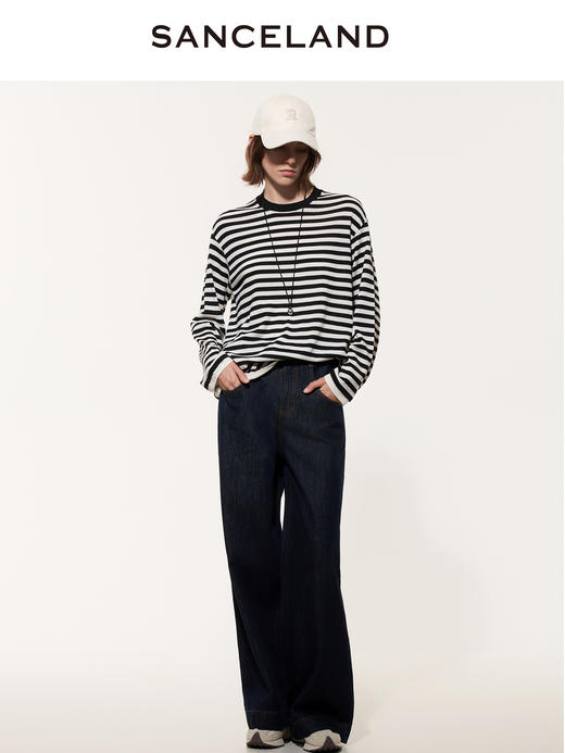 三石一澜SANCELAND 羊毛毛衫套头衫SJ31402016 商品图3