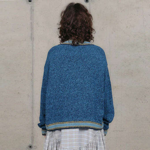 Story mfg BULB CARDIGAN KNIT 男女款天然染色有机棉针织开衫 商品图3