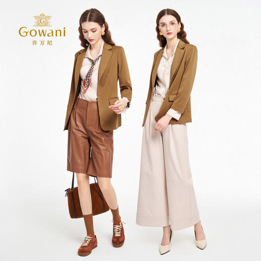 乔万尼2025新品三开身设计一粒扣轻奢感西装ED3B212 商品图3