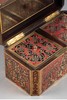 独角鹿西洋古董 19世纪末法国出品古典卷叶纹饰布勒镶嵌茶叶盒 商品缩略图2