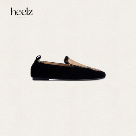 heelz设计师手工鞋履 ｜手绘描金羊翻毛芭蕾乐福鞋0.5公分