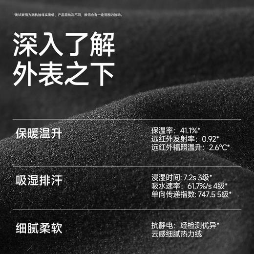 【25秋冬季新款 全面升级】素湃云感热力绒开衫外套/直筒裤W5504&W5506&W5505 云感热力绒 触肤柔软 商品图1