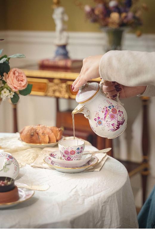 【已售】独角鹿西洋古董 20世纪下半叶德国著名瓷窑出品印度花系列主题手绘描金装饰六人下午茶瓷器套件 商品图2