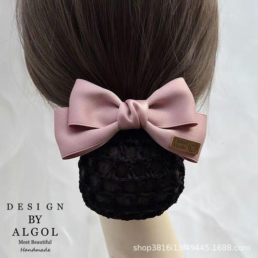 头花女职业护士发网空姐盘发网兜银行美容师酒店前台工作头饰发饰 商品图4