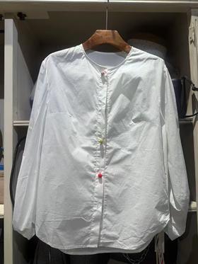 【门店同款】ENJOY春季云敛-春光推盏彩扣中式衬衫 161848352