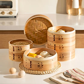 摩登主妇mototo竹制蒸笼家用食品级包子馒头小笼包蒸锅蒸屉小蒸格