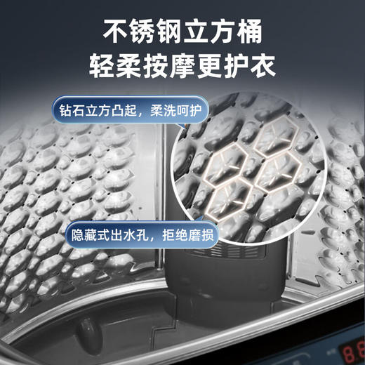 德国派克新品50公斤波轮洗衣机全自动商用大容量宾馆酒店家用 紫光+风干 商品图4