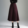 QYM 66912-Y高腰半身裙气质A字伞裙大摆裙 商品缩略图0