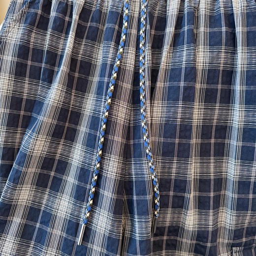 GYH 9363复古慵懒风格子裤宽松休闲显瘦遮垮阔腿裤 商品图2