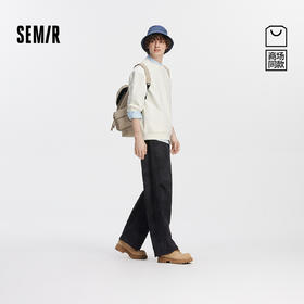 [商场同款]森马休闲裤男宽松直筒脏脏裤个性2025秋季新款长裤垂感