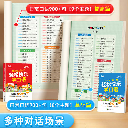 英语【轻松快乐学口语】小学1-6年级英语多种场景对话AI伴学练习日常英语口语 商品图1