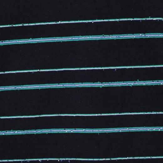 D920SDSA男士秋冬新款痞帅男装潮牌撞色条纹磨毛圆领T恤领口刺绣百搭 商品图3