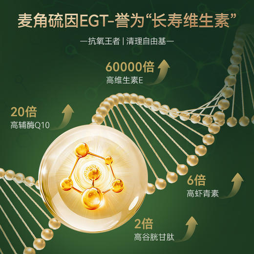 清美堂 左旋麦角硫因1800mg  60粒 【香港直邮】 商品图7