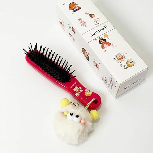 Sommeill 掌心糖果气垫梳 | 67根梳齿+硅胶气囊设计、轻柔按摩头皮不拉扯、迷你便携、随身可用、送萌萌毛绒煤球挂件 商品图7