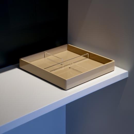 派斯漆器四格托盘 RESONG日诵家居 四格方形亚克力收纳盘 商品图4