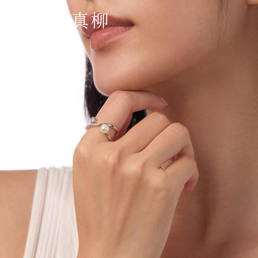 ZEGL星辰系列人造珍珠戒指女小众设计感2025新款爆款百搭星环手饰 商品图2