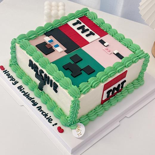 我的世界主题蛋糕-低糖处理无添加 商品图2