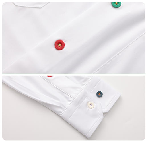 BOW-101A(PROSIMON男士秋冬长袖休闲风彩色纽扣POLO衫 商品图3