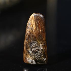 BC.LT9.11-8   文莱沉水(金蟾)挂件 ，4.23g