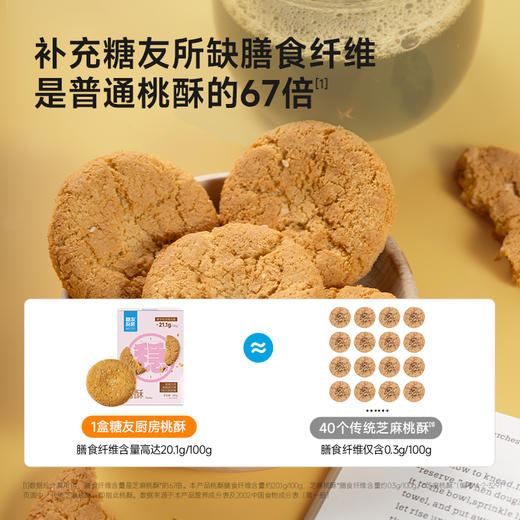 【糖友厨房】益生元高纤桃酥 商品图4