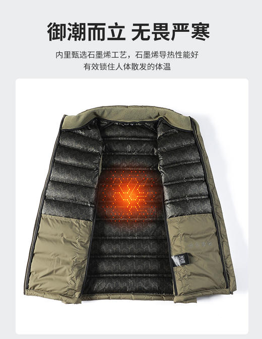 【新品热卖款 冬季必备】 90%白鸭绒男女款羽绒马甲轻便贴身保暖BS23695A-W 商品图1