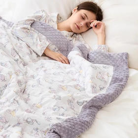 Domiamia 成人薄夹棉盖毯 适宜15-20℃