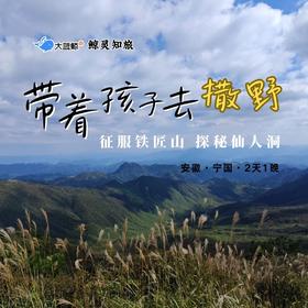 大蓝鲸爱研学 |【国庆·亲子2日营】带着孩子去撒野，宁国仙人洞+铁匠山2天1夜荒野奇遇！地质探秘×山野农趣×瀑布登顶，全家一起闯自然！