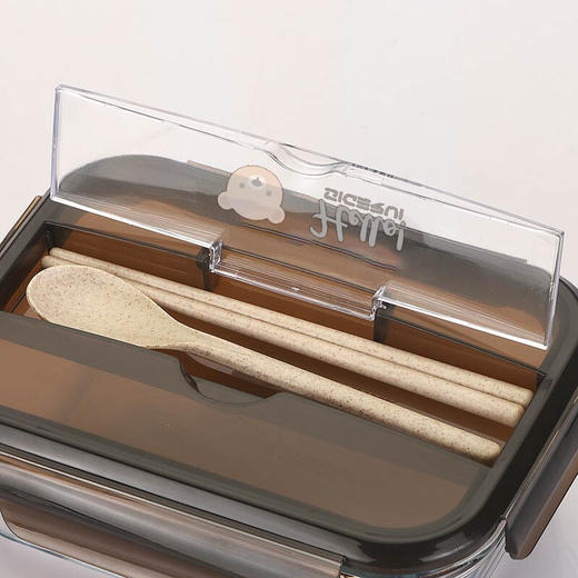 斯阁睿 保鲜饭盒微波炉适用硼硅酸盐玻璃餐盒饭盒大容量便当盒保鲜盒 带餐具保鲜盒SGR-TD101 商品图3