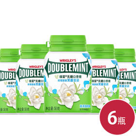 绿箭无糖口香糖40粒装 茉莉绿茶味 56g*6(6923450614655)