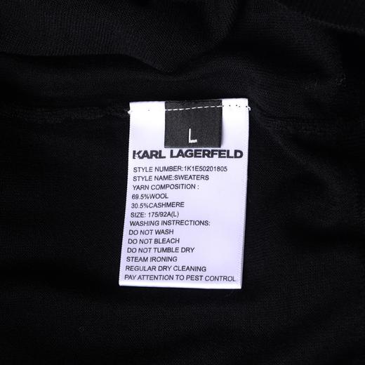 【KARL LAGERFELD】logo提花高领打底薄毛衫 商品图6