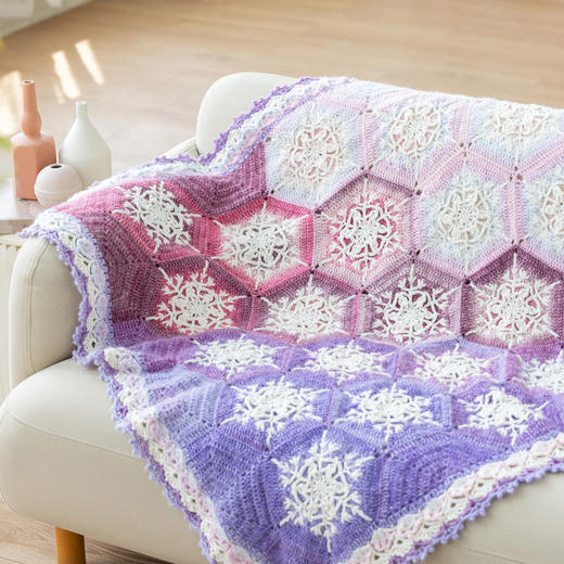 苏苏姐家霜影雪花毯手工DIY编织钩针毯子自制毛线团材料包 商品图3