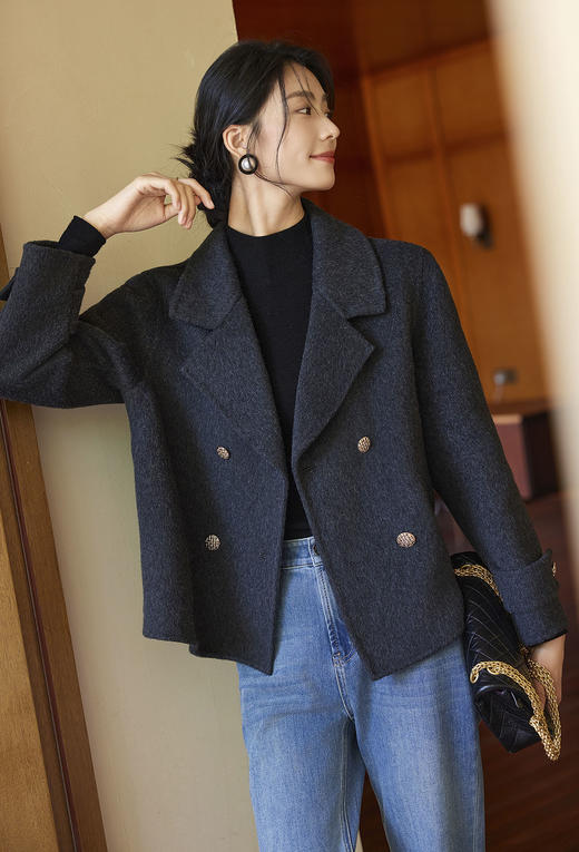 100%羊毛双面羊毛西装外套 商品图2