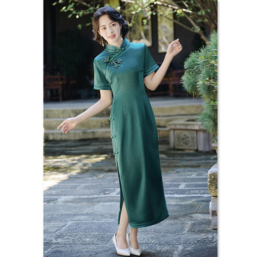 SKY 5825200复古国风大码旗袍 商品图3