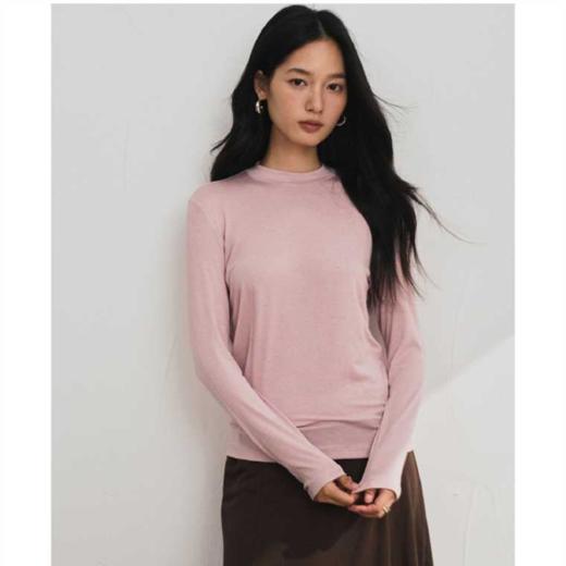 老米优品🎈3-5天！小立领/大圆领《品质款秋冬肌底衣 🍂醋酸天丝羊毛  面膜打底tee》软糯又温暖 ， 质感nice~ 礼袋包装 加赠羊毛专用天然樟木球 防虫防蛀防霉 商品图2