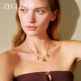 ZEGL设计师系列虎眼石项链美拉德风包包锁骨链高级感轻奢小众颈链