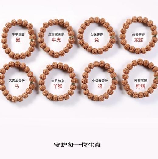【敦煌八大守护神金刚菩提手串】敦煌福泽八大守护神生肖 金刚菩提手串男女款文玩佛珠手串 商品图1