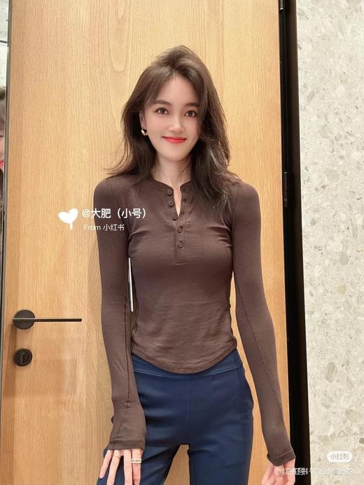 lulu ｜ hold tight同款纽扣亨利衫 商品图7