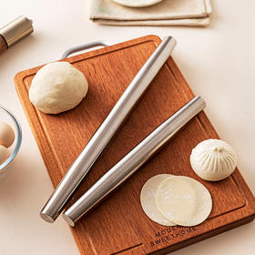 摩登主妇316不锈钢擀面杖大号擀饺子皮神器家用烘焙工具擀面棍棒