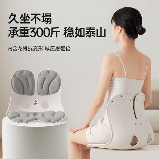 洁丽雅护腰坐垫办公室腰托矫正轻便坐姿神器成人腰支撑靠垫坐姿椅 商品图2