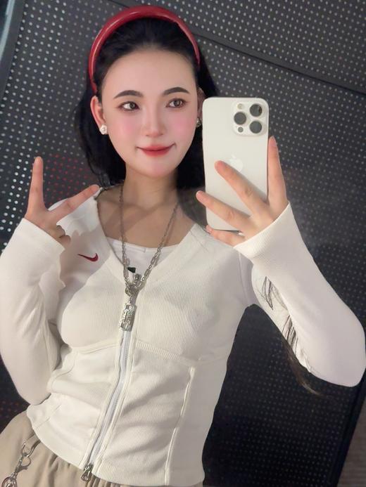 N&K休闲开衫短款修身鱼骨衣（粉色蕾姐上身M） 商品图8